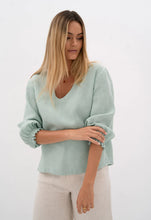 Load image into Gallery viewer, Humidity TULUM BLOUSE- Honeydew