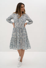Load image into Gallery viewer, Humidity Milos Elysian Dress- Navy Print