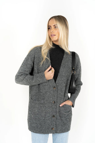 Humidity Latitude Cardigan Charcoal