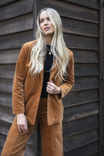 Load image into Gallery viewer, Humidity Va Va Velour Coat - Camel