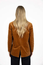Load image into Gallery viewer, Humidity Va Va Velour Coat - Camel
