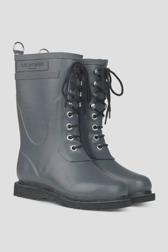 Ilse Jacobsen Mid Lace Up Rubber Boot