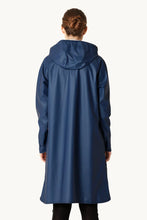 Load image into Gallery viewer, Ilse Jacobsen Light Raincoat with Detachable Hood - Estate Blue