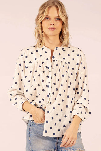 Lola Texas cotton polka dot shirt
