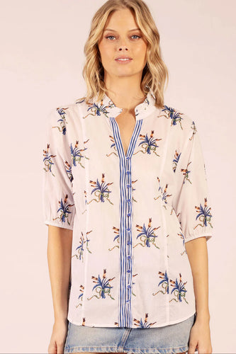 Lola King cotton spray shirt