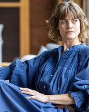Load image into Gallery viewer, Mandalay Designs Smock Dress - Indigo