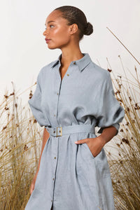 Maud Dainty Potter Dress Denim