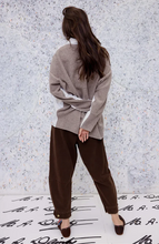 Load image into Gallery viewer, Maud Dainty Trucker Pant Chocolate