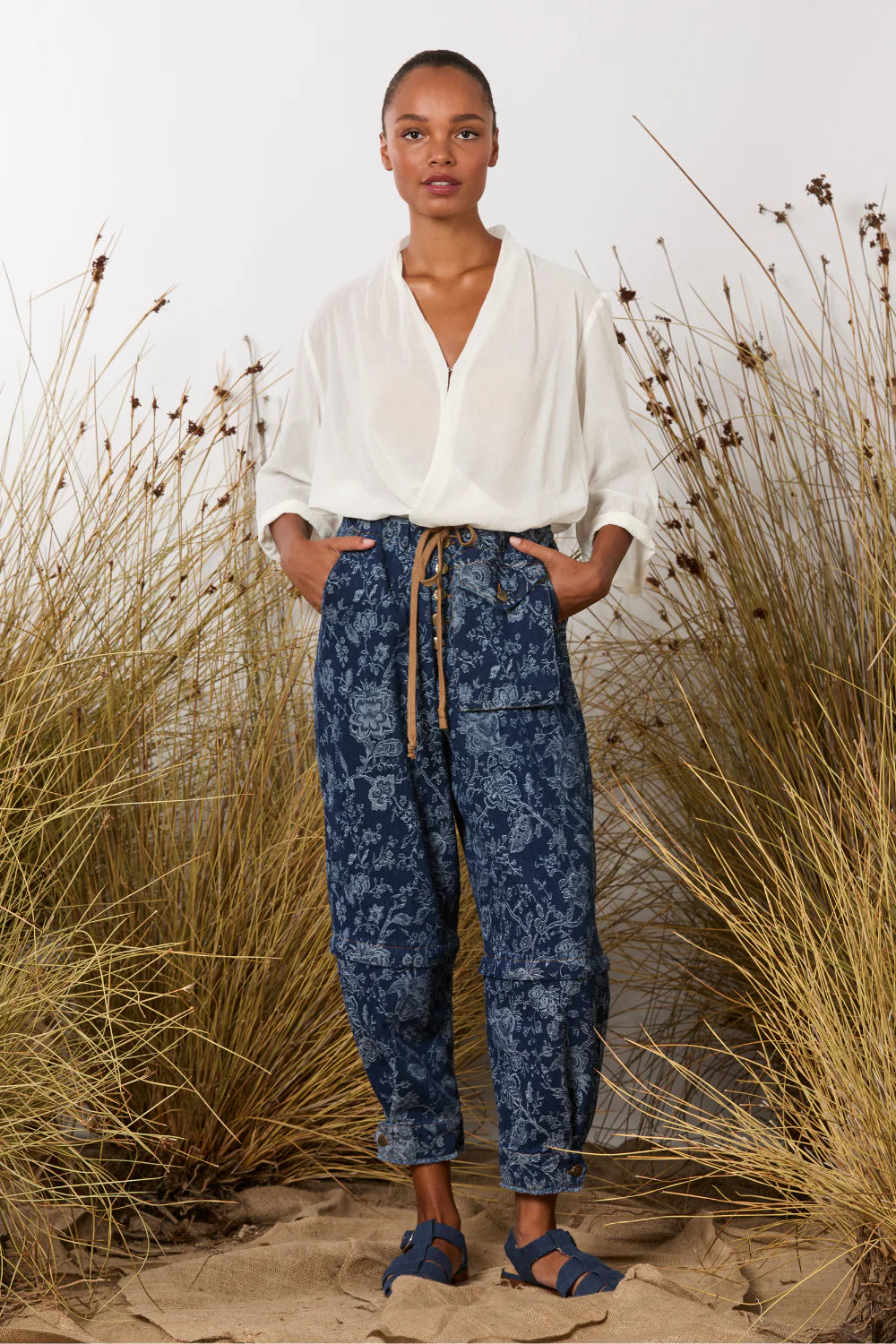 Maud Dainty Trucker Pant Floral