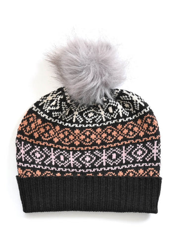 Uimi Aspen jacquard beanie aniseed