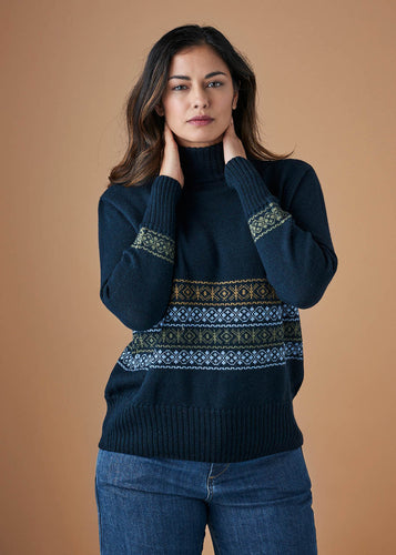 Uimi Nordic pattern jumper aniseed