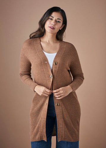 Uimi August Cardigan in Gingerbread