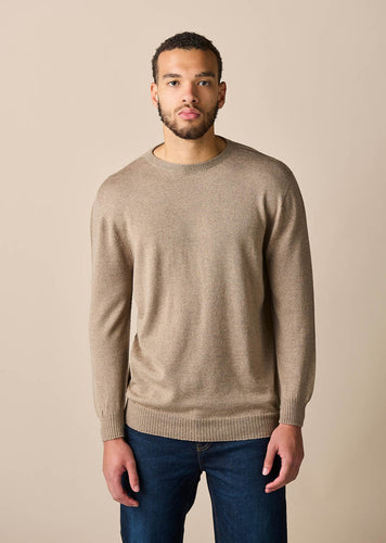 Uimi Roy jersey crew neck top almond