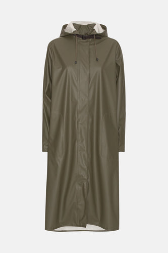 Ilse Jacobsen Army Rain Coat- Long