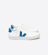 Load image into Gallery viewer, Veja Campo Chromefree Leather in Extra White / Swedish Blue