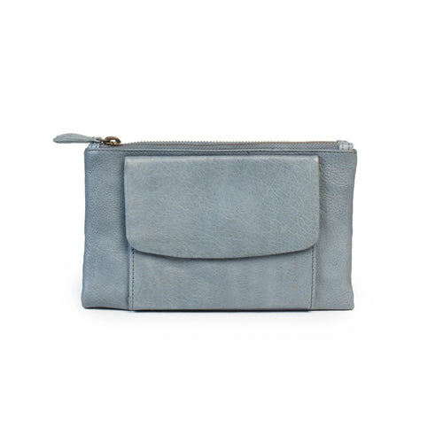 Dusky Robin Frankie Wallet in Steel Grey